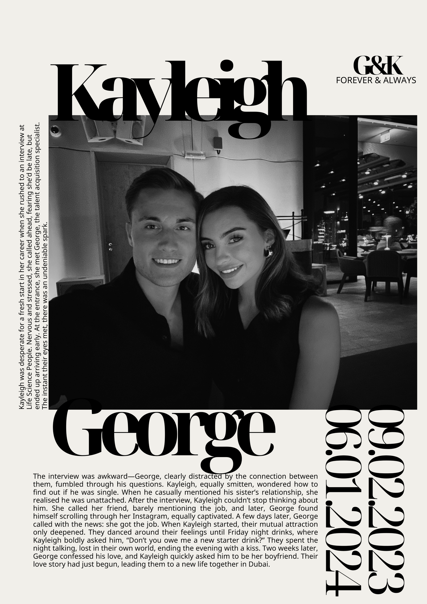 Small Framed Anniversary Print - 22x28 cm